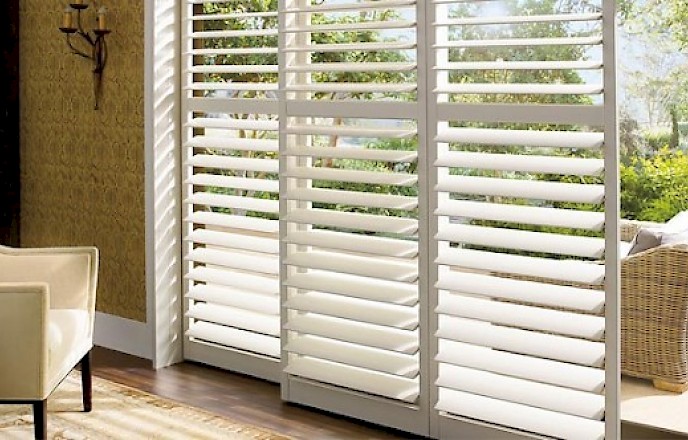 Sliding Glass Door with Plantation Shutters Sliding Glass Door with Plantation Shutters